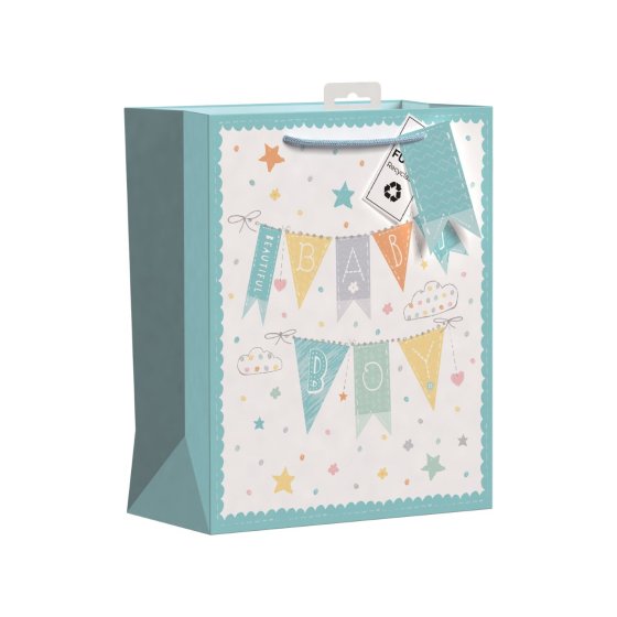 90 GIFT BAG BABY BOY LRG - Image 1