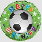 FOIL BALLOON FOOTBALL HAPPY BIRTHDAY
