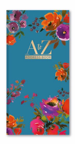 93 FLORAL A–Z SLIM ADDRESS BOOK - Image 1