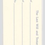 WILL FORM WITH PROTECTIVE COVER