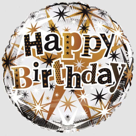 95 FOIL BALLOON HAPPY BIRTHDAY - Image 1