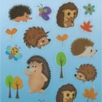STICKERS PVC HEDGEHOGS