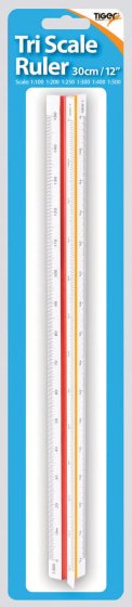 96 RULER TRI SCALE 30CM - Image 1