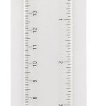 RULER 15CM CLEAR SHATTER RESIS