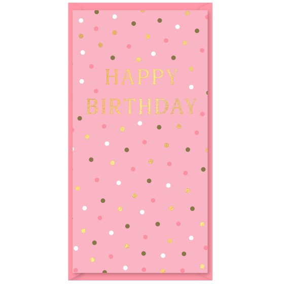 99 MONEY WALLET – HAPPY BIRTHDAY (PINK) - Image 1